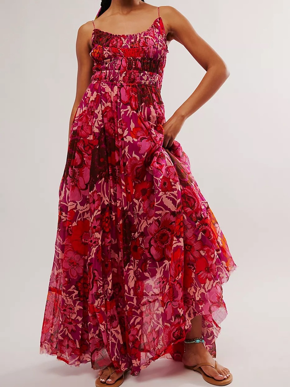 Free People FP One Ciella Printed Maxi Dress NWOT.
